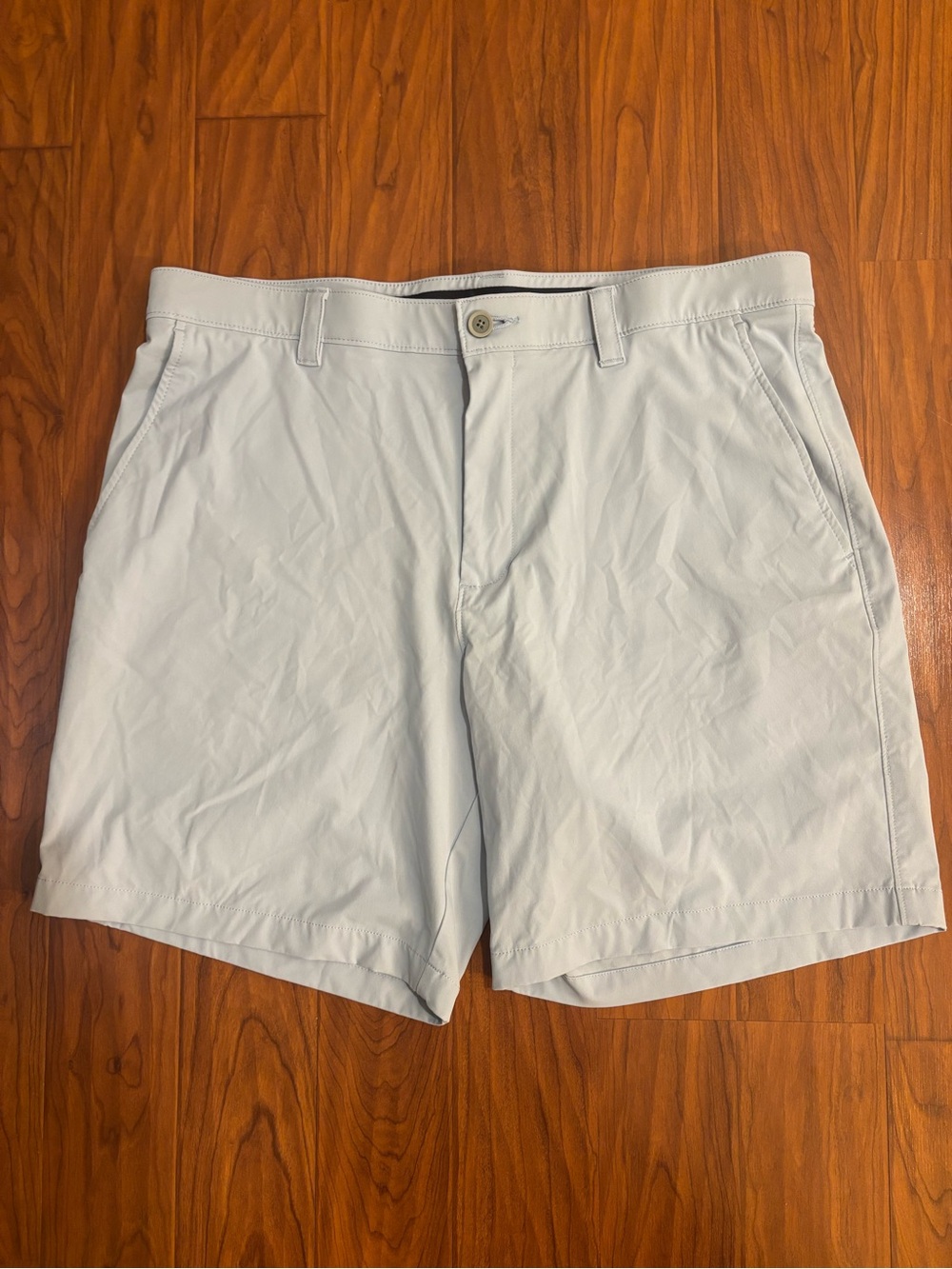 Southern Tide Brrr Light Blue Flat Front Shorts Mens 38